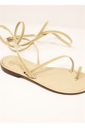 Capri sandals in velvet Da Costanzo | VELLUTOCAVIGLIABEIGE